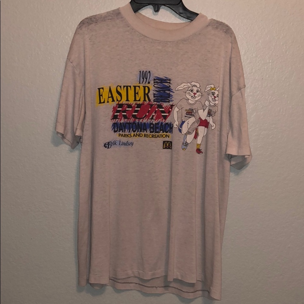 Vintage 1992 easter Daytona Beach run t shirt